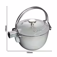 STAUB | Cast Iron Teapot 1.1 L – Graphite Grey - Induction, Grill & Oven