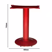 Postolje za stroj sa zamašnjakom AMSH300 - Crveno - 480x480x745 mm - kompatibilno s AMSH300 - od lijevanog željeza