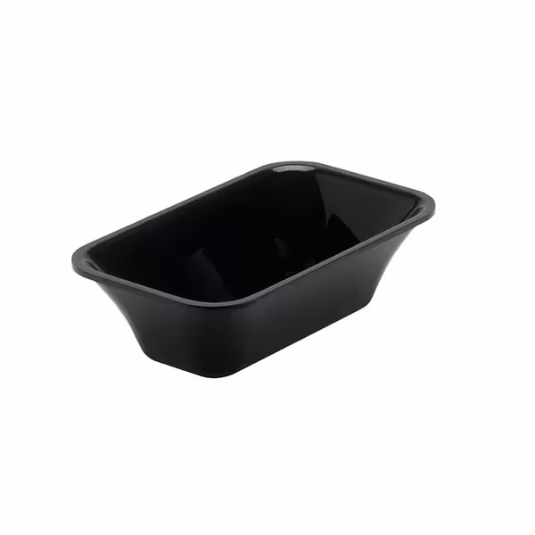 Tavă dreptunghiulară de prezentare – din plastic – GN 1/9 – negru