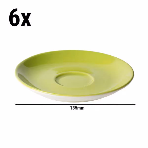 (6 adet) BART COLOUR CAFE - Kahve Tabağı - Ø135mm - Lime
