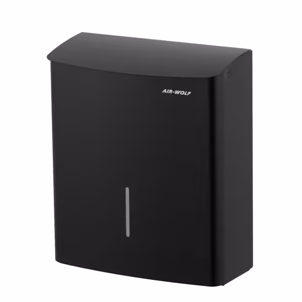 AIR-WOLF | Contenitore per rifiuti igienici - 10 L - Acciaio inox nero opaco