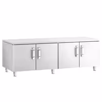 Rostfritt stål Underskåp - 1 600 mm - 4 dörrar
