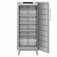 LIEBHERR | Szafa mroźnicza PERFECTION – stal nierdzewna – 499 L – od -26 do -9 °C – z wnętrzem z tworzywa sztucznego – z 1 drzwiami i 10 koszami
