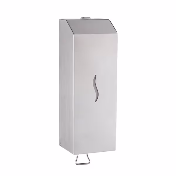 Dispenzer sapuna - s lakatnom polugom - 1000 ml - Nehrđajući čelik (inox) - s zidna montaža, prozor razine, zamjenjivi spremnik, ne kapa i ne curi, robusno i otporno kućište, lako čišćenje