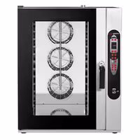 Commercial Electric Combi Oven - Digital Controls - 10x GN 2/1 or 20x GN 1/1 - incl. Automatic washing system, Wi‑Fi & USB, Hand shower, Core temperature probe, Direct steam injection