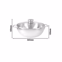DEMEYERE | APOLLO 7 – konesch Kasseroll mat Glasdeckel – Ø 280 mm – rostfräi Stol