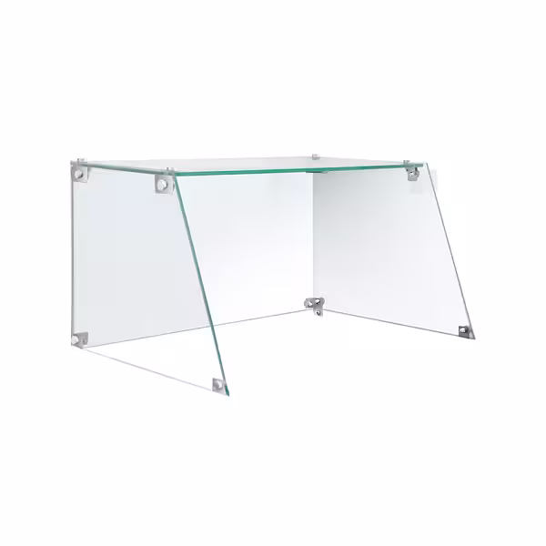 Glass Sneeze Guard - for Hot Dog Roller HDGJ7N - 460x325x250mm-