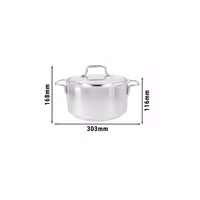 DEMEYERE | APOLLO 7 - Stekpanna med lock - Ø 220mm - Rostfritt stål