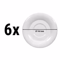 (6 adet) SELTMANN WEIDEN | Fincan Tabağı- Ø 164mm - Beyaz/Sade