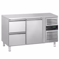 Commercial Counter Fridge ECO - 1360x700mm - with 1 door - 2 drawers [GN 1/1] - capacity 282 litres