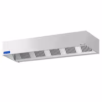 Commercial Wall-Mounted Extractor Hood with Motor – 2800mm – with Speed Controller, Baffle Filters & Lighting