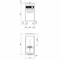 Elektromos olajsütő - álló - 18 liter - 18,0 kW - digitális vezérlés - Bflex Digital