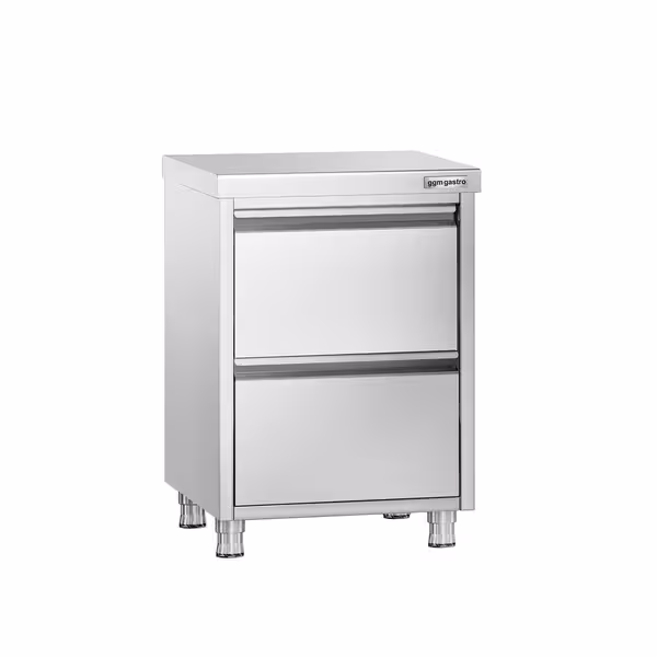 Lådhurts  PREMIUM - med 2 lådor - 500x600 mm - för GN 1/2, 1/4, 2/8, 1/3, 1/6, 1/9