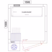 وحدة رفوف ألمنيوم - بداية - 1195x1800mm - عمق: 360 mm - 4 رفوف - الحمولة: 600 kg