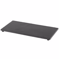 (6 adet) GN 1/3 Sunum Tabağı - Dikdörtgen - Doğal arduvaz taş - VALO - 325x176mm - Siyah