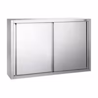 خزانة حائط ستانلس ستيل PREMIUM - 1200x400mm - مع باب انزلاقي - ارتفاع 1000 mm