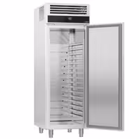 Dondurma Dolabı Paslanmaz Çelik - 600x800mm - 650L - 1 Kapı & 7 Destek ızgaraları, Kilit, Monoblok Soğutma, Fanlı Soğutma, Otomatik Defrost - R290 Soğutucu Gaz, Dijital Termostat & Ekran, -24°C ~ -12°C