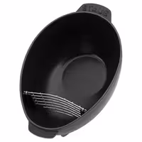 STAUB | Oval Cast Iron Casserole with Lid & Insert – 250 mm - Black - Induction, Grill & Oven