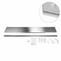 Inox postolje - inox - 1500x125x13 mm - kompatibilno sa serijom WVK