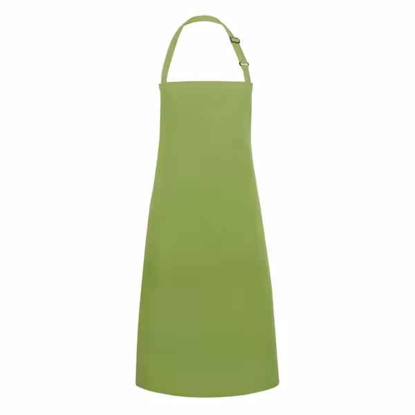 KARLOWSKY | Basic Chef Bib Apron with 2-Section Pocket – Lime - 75×90 cm - Poly-Cotton 65/35