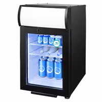 GASTRO-COOL | Commercial Mini Bar Fridge – 62 L – 430 mm – Lockable – 2–10 °C – Black