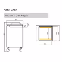 Komorni vakuumski uređaj PREMIUM - 20 m³/h - 900 W - Digitalno