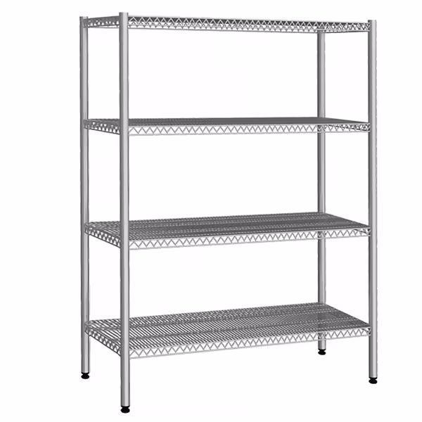 رفوف ستانلس ستيل - 1370x460mm - عمق: 460 mm - 4 رفوف - الحمولة: 240 kg