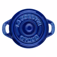 STAUB| Ceramic Mini Cocotte, Round – Dark Blue - Ø 100 mm - Oven-Safe, All Hobs