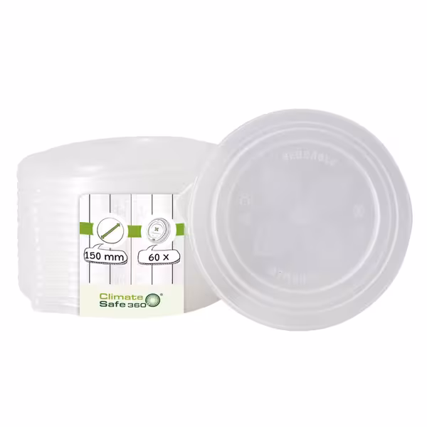 (60 pcs) Reusable Lid - 166x157mm - Clear