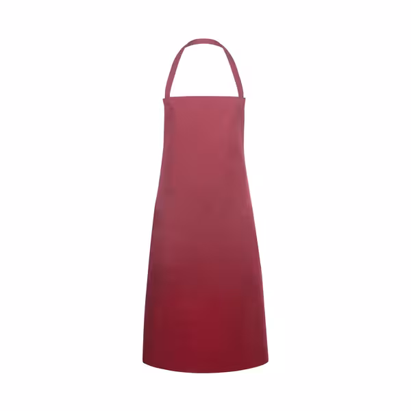 KARLOWSKY | Bib Apron Basic – Bordeaux - 750×1000 mm - Fixed Neck Strap 600 mm - Polyester