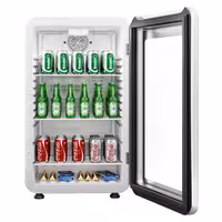 Minibar hladnjak - 495 mm - bruto 120 l - s jednim staklenim vratima - bijela