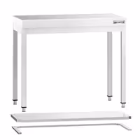 PREMIUM Edelstol-Aarbechtsdësch – 800 x 700 mm – mat engem Basis-Panel an engem Streben