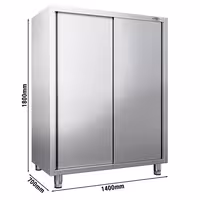 خزانة تخزين أدوات المائدة PREMIUM - 1400x700mm - 2 أبواب منزلقة - الارتفاع: 1800mm