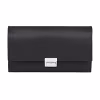 KARLOWSKY | Waiter Wallet – Synthetic - Black - 18.2 × 10 cm - 5 Note Pockets - Coin Pocket - 3‑Stage Metal Closure - Printable