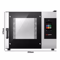 Commercial Electric Bakery Combi Oven - Touchscreen Controls - 4x EN 600x400 - incl. Automatic washing system, Core temperature probe, HACCP monitoring, USB