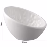 (6 adet) Ramekin (Sos Kasesi) - TAO - 6'lı Set - Melamin - 70ml - yuvarlak - 105x100mm - Beyaz