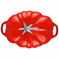 STAUB | Tomato Cocotte Enamelled Cast Iron Casserole Dish – Ø 250 mm – Cherry Red