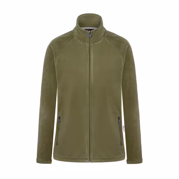 KARLOWSKY | Women's Workwear Fleece Jacket Warm‑Up – Moss Green - XXL - Recycled Polyester