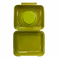 (20 kom) Menubox (višekratni) - 600 ml - bez pregrade - 240x190x90 mm - sa šarkama - sa ručkom - stapeljiv - olivnozelena/svijetlozelena