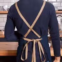 KARLOWSKY | Chef & Barista Bib Apron Urban Nature – Steel Blue - 700x850 mm - Cross-back straps