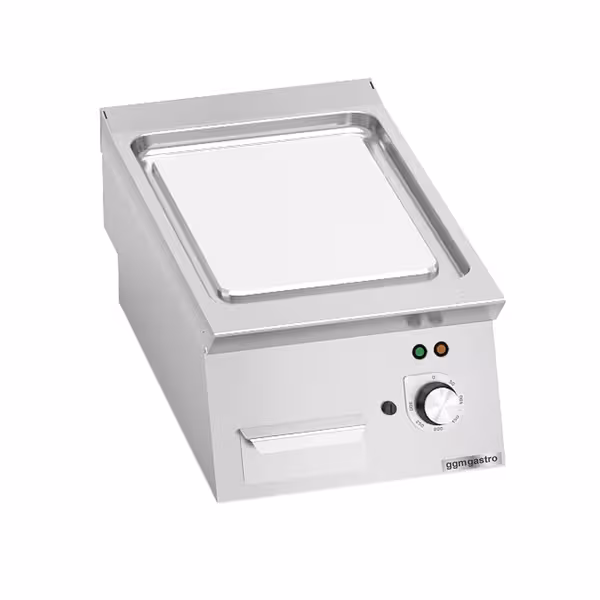Elektromos rostlap - 4,8 kW - Sima - Sütőfelület: 400x730 mm - asztali