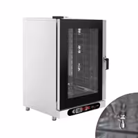 Commercial Electric Combi Oven - Digital Controls - 10x GN 1/1 or 10x EN 600x400 - incl. Automatic washing system, Wi‑Fi & USB, Humidity control