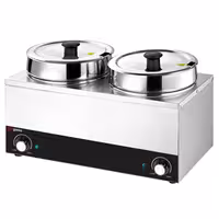 Stolni bain-marie - grijač za umake - 13 l - 400 W - 2 lonca s po 6,5 l