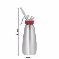 ISI | Gourmet Whip - Dispenser za vrhnje - 0,5 litara - Nehrđajući čelik