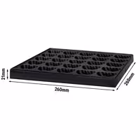 Baking Plates for Waffle Maker BWERM25 - Heart Bubble - 25-mould