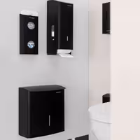 AIR-WOLF | Commercial hygiene waste bin - 10 litres - Stainless steel - Matt black