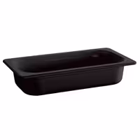 (6 pcs) Melamine Gastronorm Tray GN 1/3 - ECO - Black - 2.7L - Depth: 100mm