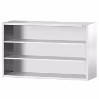 خزانة حائط ستانلس ستيل PREMIUM - 2000x400mm - بدون باب انزلاقي - بدون باب ذو أجنحة - ارتفاع 1000 mm
