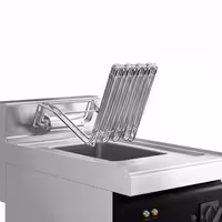 Freidora eléctrica - 10L - 12,0kW - con grifo de vaciado - incl. mueble bajo con 1 puerta