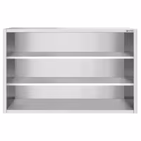 خزانة حائط ستانلس ستيل PREMIUM - 1600x400mm - بدون باب انزلاقي - ارتفاع 1000 mm